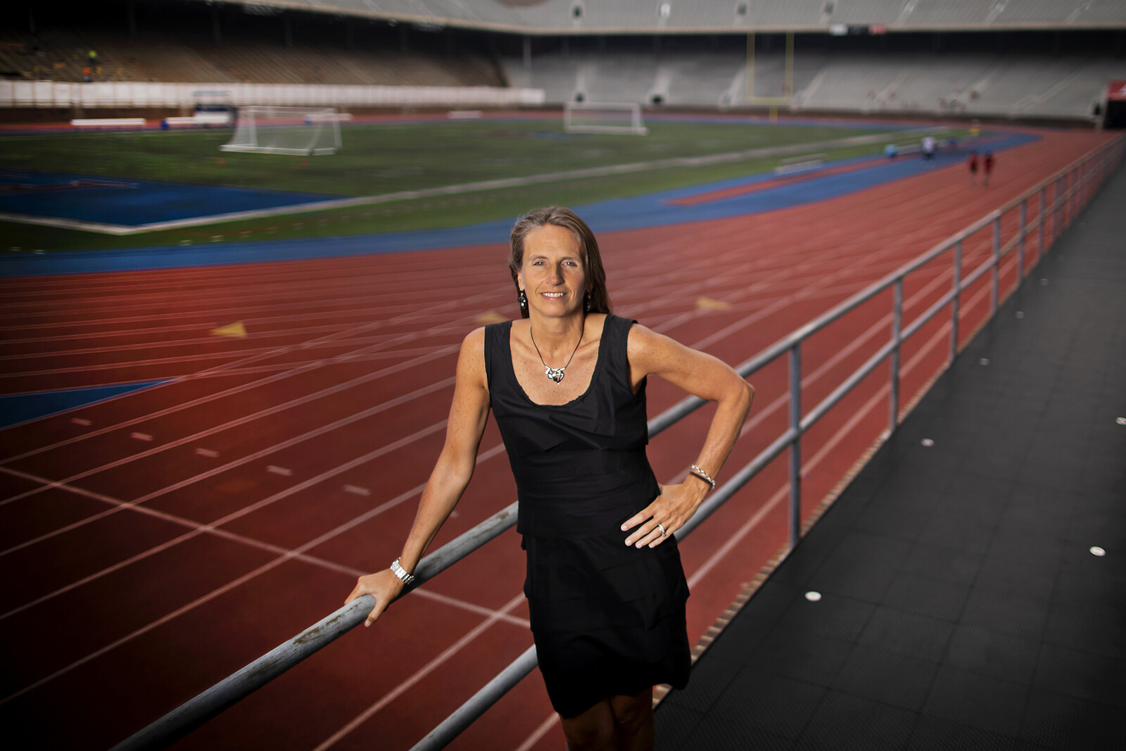 athletics director shanahan at franklin field