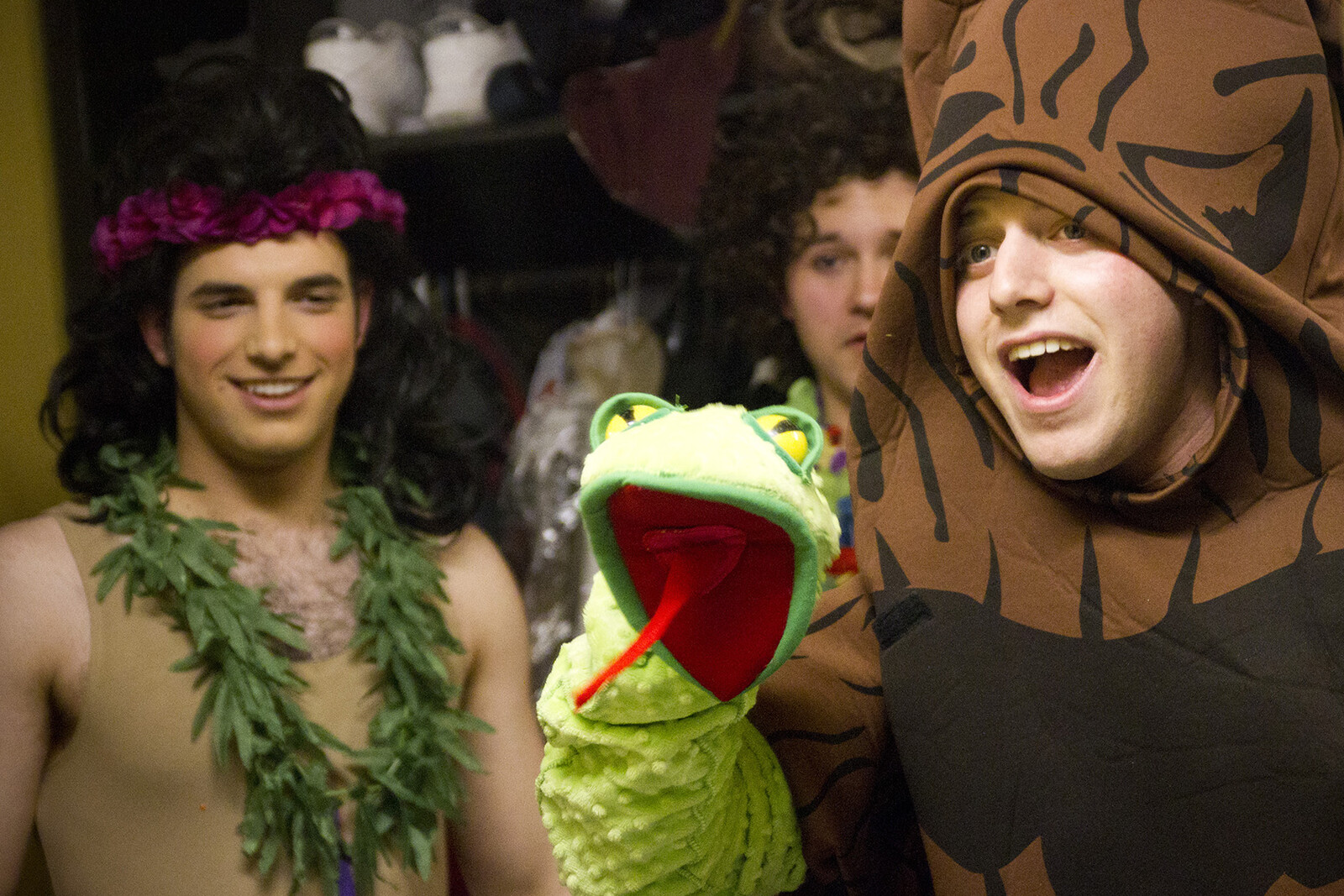 Students in costumes